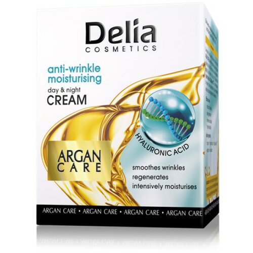 Delia krema za lice protiv bora 40+ argan i hijaluronska kiselina - Slike