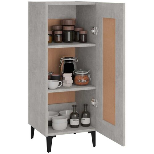  Komoda siva boja betona 34,5x34x90 cm od konstruiranog drva Slike