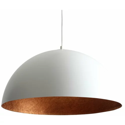Custom Form bijela viseća svjetiljka s detaljem u bakrenoj boji Lord, ø 50 cm