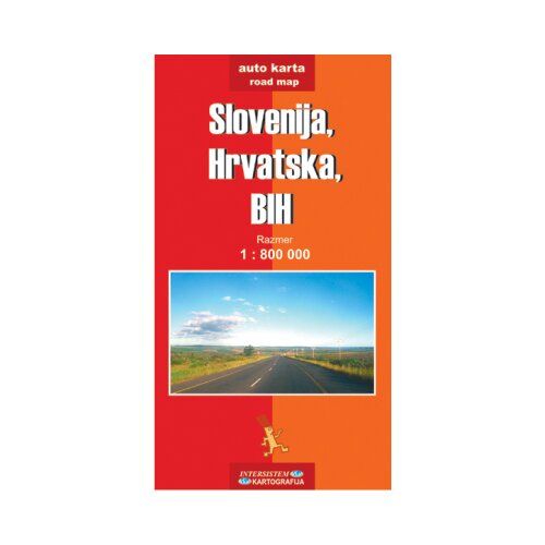 Intersistem Grupa autora - Slovenija, Hrvatska, BiH - auto karta Slike