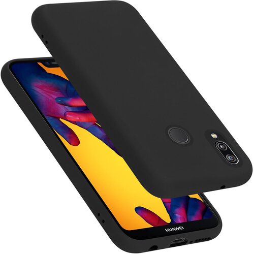  Ohišje, združljiv s Huawei v tekoči črni barvi - zaščitni pokrov iz fleksibilnega silikona TPU, (20584592) Cene