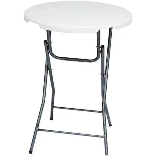 Mks Okrugli barski sto Garden, 80 cm, Prenosivi, Beli Cene