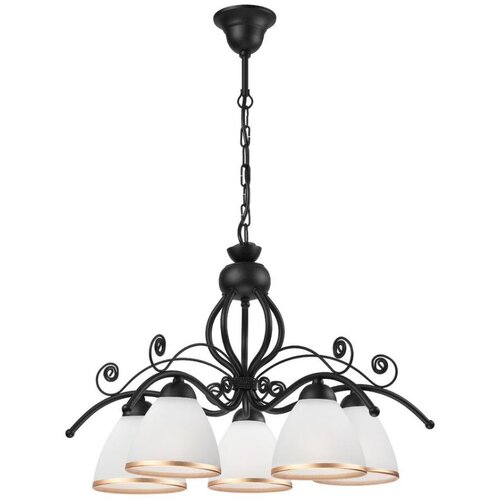  Luster na lancu RETRO II 5xE27/60W/230V crni mat Cene