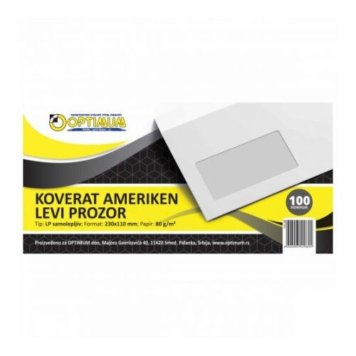  Koverat ameriken levi prozor lp 1/100 samolepiv *sr ( 10138 ) Cene