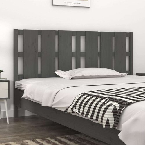  Uzglavlje za krevet sivo 165 5 x 4 x 100 cm od masivne borovine Cijene