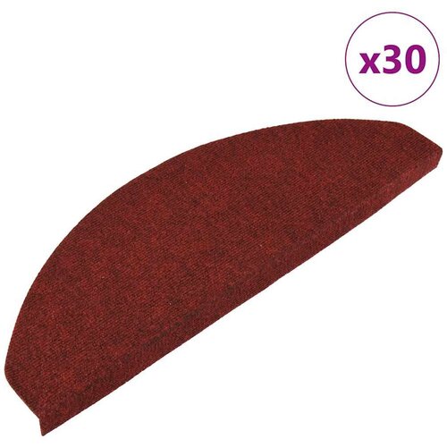 vidaXL Samoljepljivi otirači za stepenice 30 kom crveni 65x22,5x3,5 cm Cijene