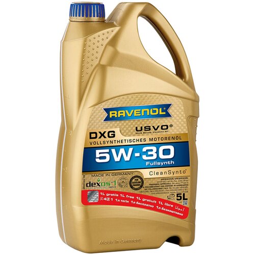 RAVENOL Motorno ulje DXG 5W-30, 4 l + Poklon, 1 l Slike