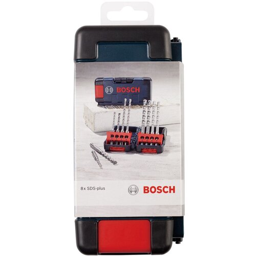Bosch 8-delni set hamer burgija SDS plus-3, Tough Box 2607019902, 6 x 110 (2x); 6 x 160 (2x); 8 x 160 (2x); 10 x 160 (2x) mm Cene