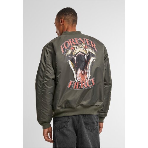 Mister Tee Men&amp;#039;s bomber jacket Forever Fierce MA1 olive Slike
