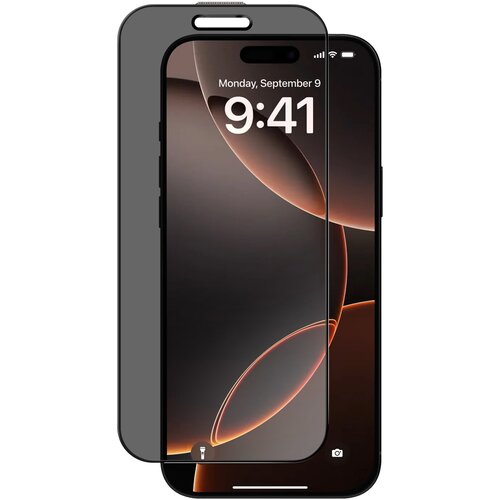 AVIZAR kaljeno steklo za iphone 16 pro max anti-spy 9H trdota, črna, (5000017731) Cene