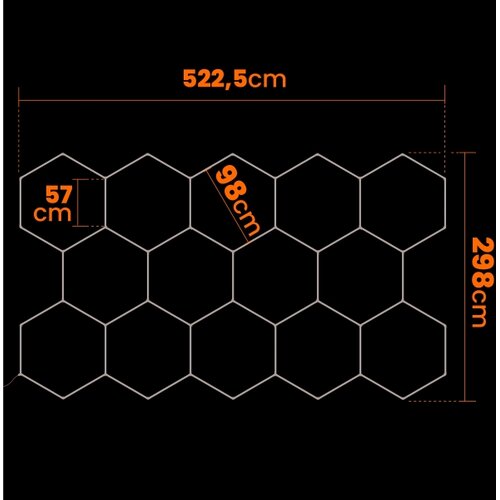  LED stropno svetlo LED/426W/85-265V 6500K 484x243 cm CRI 90 IP54 bela Slike