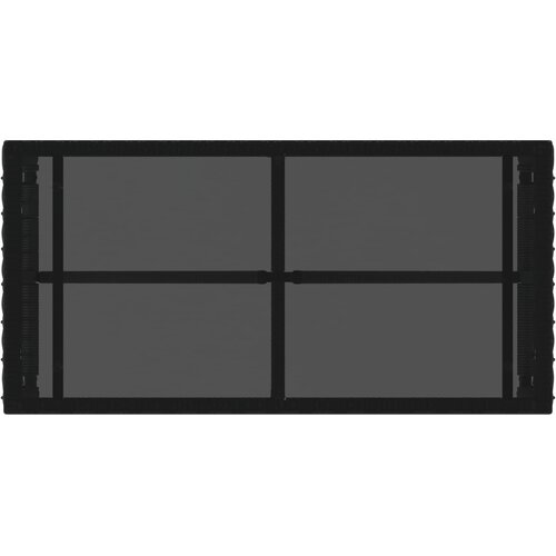  stol Crna 80 x 40 x 40 cm PE Rattan i Staklo Slike