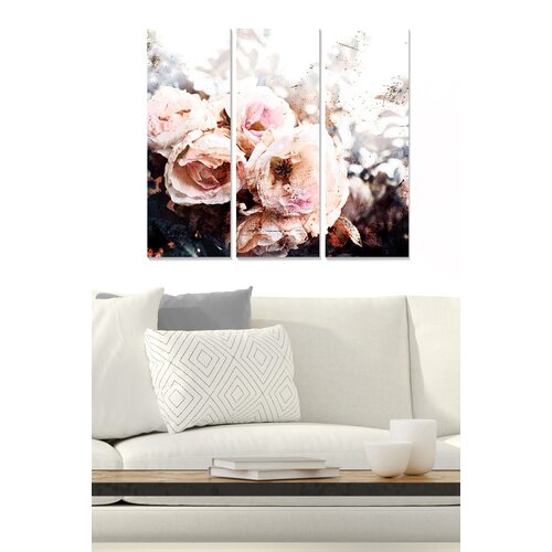 Wallity MDF123738700 multicolor decorative mdf painting (3 pieces) Slike