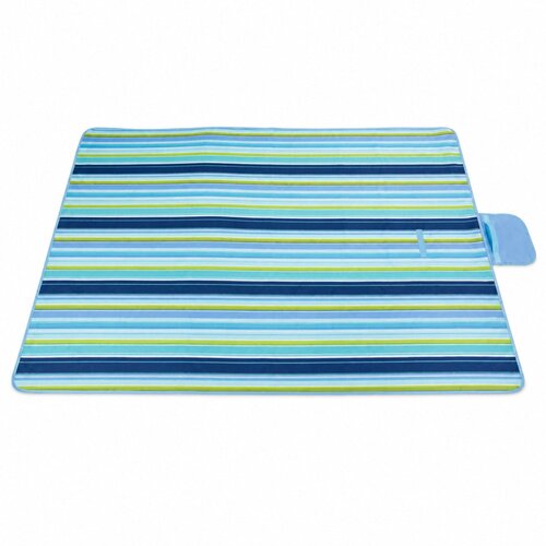 Odeja Deka za piknik ili plažu LT 150 x 200cm Flowers - plava Slike