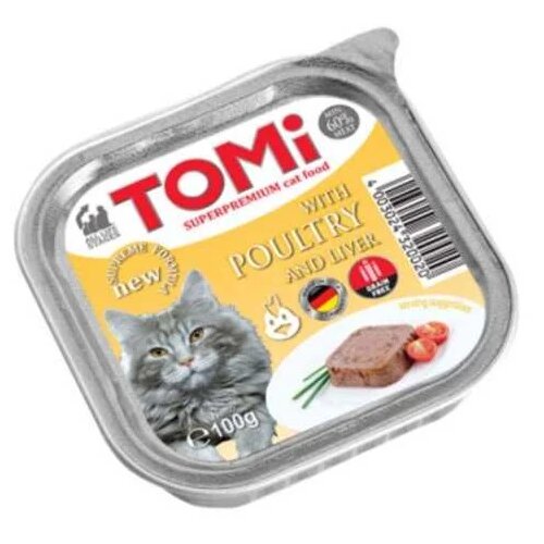 Tomi Pa&amp;scaron;teta za mačke sa ukusom piletine, 100g Slike