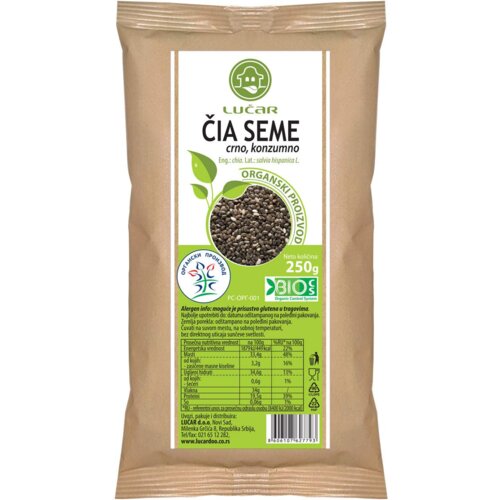 Lučar čia seme organsko 250g Cene
