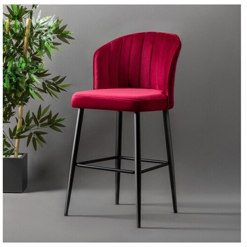 Hanah home Set barskih stolica Rubi, 4 komada, Bordo-Crni Cene