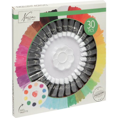 Art Sensation Veliki set akrilnih boja Nassau Fine Art - 30 x 12 ml Cijene