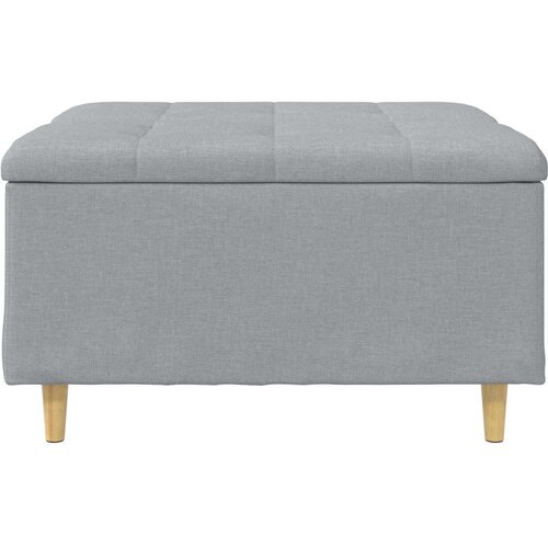  Stolica s dugmadi Svijetlo siva 80 x 80 x 45 cm tkanina Slike