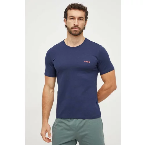 Hugo Bombažna kratka majica 3-pack siva barva