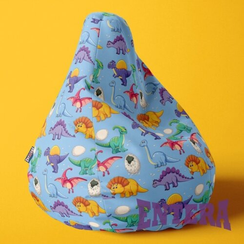  Lazy Bag - &amp;Scaron;areni dinosaurusi na svetlo plavoj pozadini ( 157 ) Slike