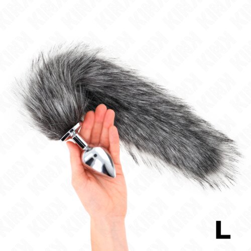 Kink Analni Čep With Tail Grey (l) Slike