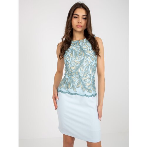 NUMERO Dress-NU-SK-059-2.46-Light Blue Cene