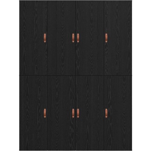  Okvir kreveta za pohranu Crni hrast 150x200 cm Slike