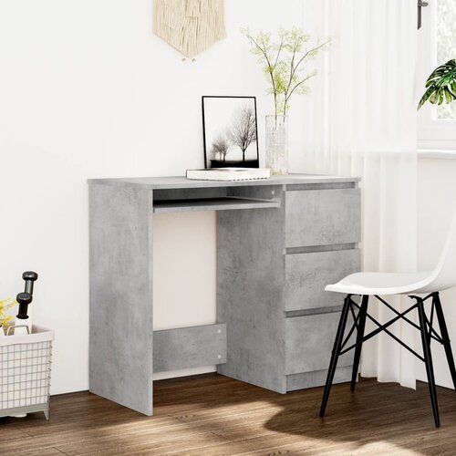 Furnova Pisalna miza betonsko siva 90x45x76 cm iverna plošča, (21925365) Cene