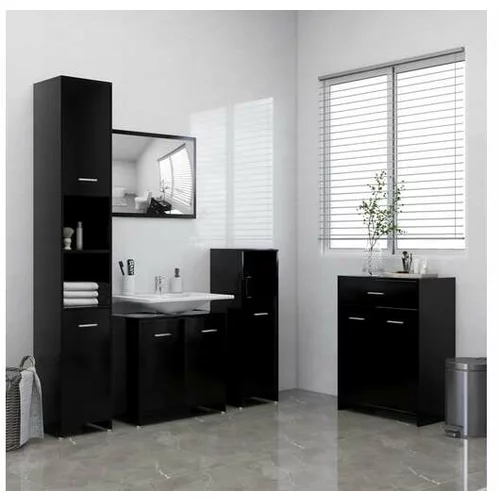  Komplet kopalniškega pohištva 4-delni črne barve
