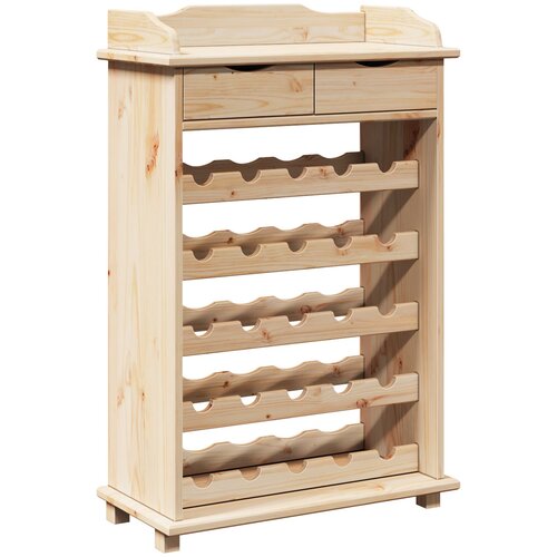 vidaXL Stalak za vino 90x60x30 cm od čvrstog drva bor Cijene