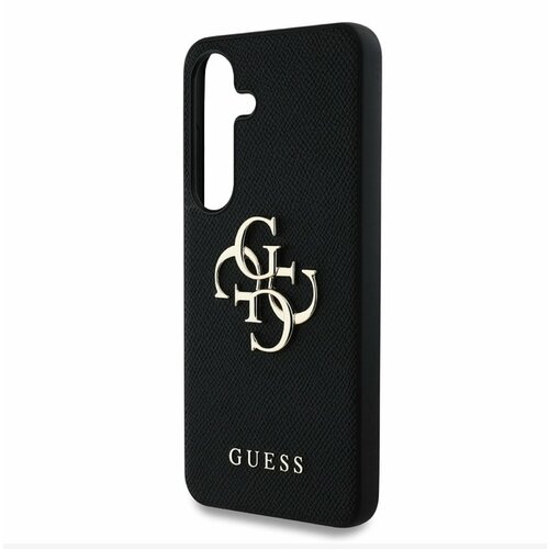 Guess PU Grained 4G Metal Logo Zadn&amp;iacute; Kryt pro Samsung Galaxy S25 Black Ovitek za telefon Vijolična Slike