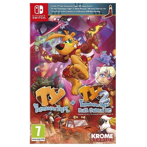 Krome Studios Ty The Tasmanian Tiger Hd + Ty The Tasmanian Tiger 2: Bush Rescue HD (Nintendo Switch) Cene