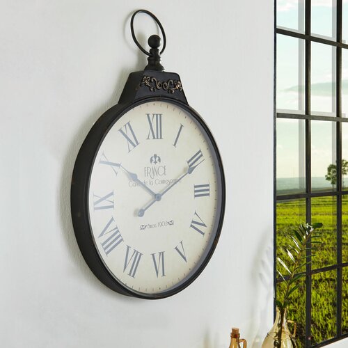 Ambia Home STENSKA URA CB13032, 60/86 črna, bela Slike