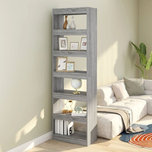 Furnova Knjižna omara/pregrada siva sonoma 60x30x198 cm, (21932459) Slike