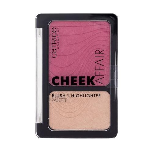 Catrice Cheek Affair Blush & Highlighter Palette paletka z rdečilom in osvetljevalcem 10 g Odtenek 010 love at first swipe Cene