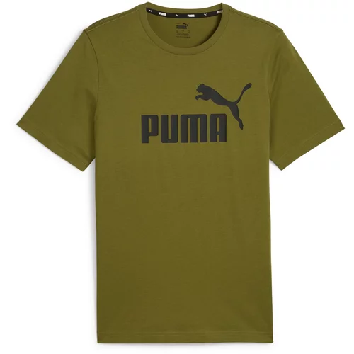 Puma Majica 'Essential' oliva / črna
