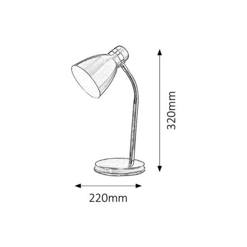 Rabalux patric stona lampa E14 40W, bela Cene