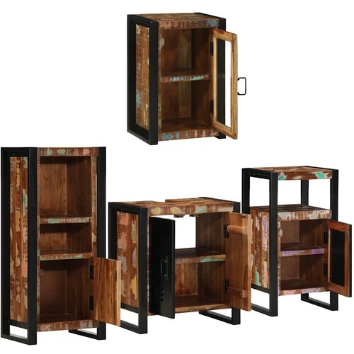  Set namje&amp;scaron;taja za kupaonicu 4 kom. &amp;Scaron;areni 55 x 35 x 60 cm Slike