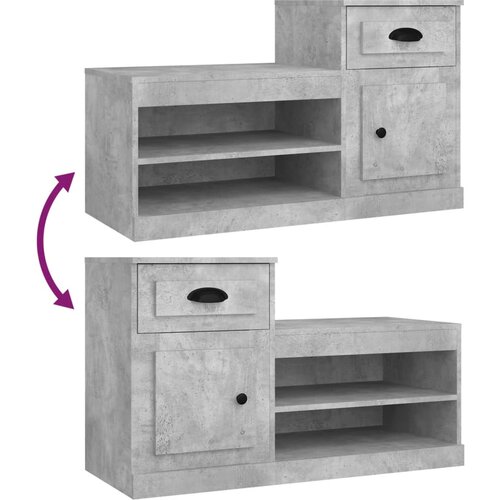  za cipele boja betona 100x42x60 cm konstruirano drvo Slike