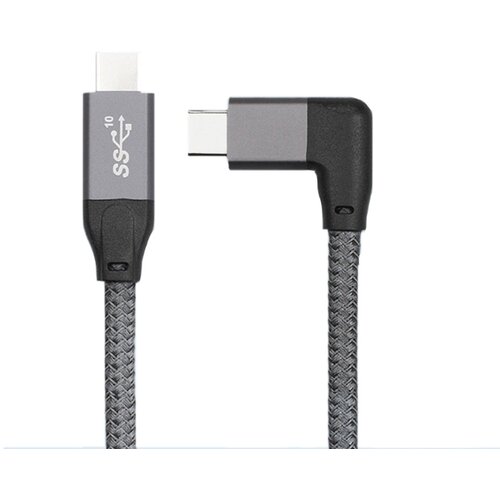 INF 100W USB-C na USB-C kabel s kotnim priključkom, 20Gbps, 4K video 0,5 m, (5000276711) Cene
