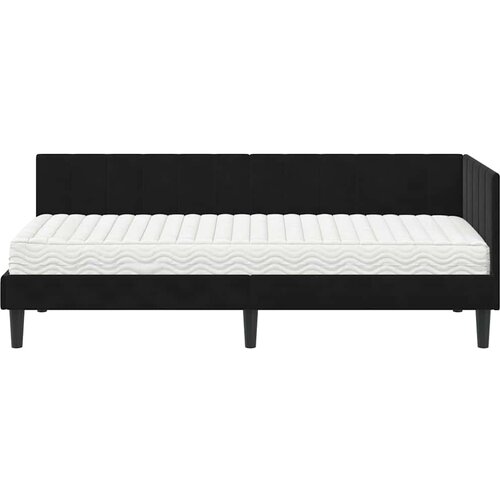  Kutni krevetni okvir s madracem 2 kom. Crna 80 x 200 cm Bar&amp;scaron;un Slike