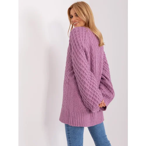 Wool Fashion Italia Sweater-AT-SW-2367-2.64P-purple