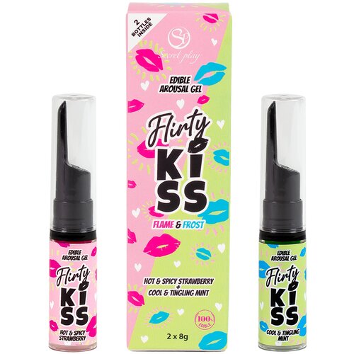 SECRET PLAY Flirty Kiss Flame & Frosty Edible Arousal Gel Strawberry & Mint 2 x 8g Cijene