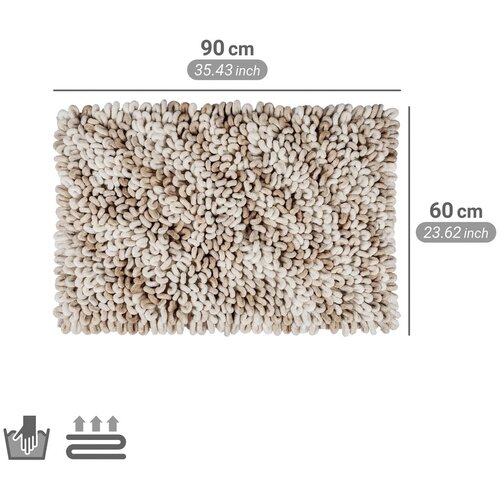 Wenko Bež tekstilna kupaonska prostirka 60x90 cm Lerici &amp;ndash; Slike
