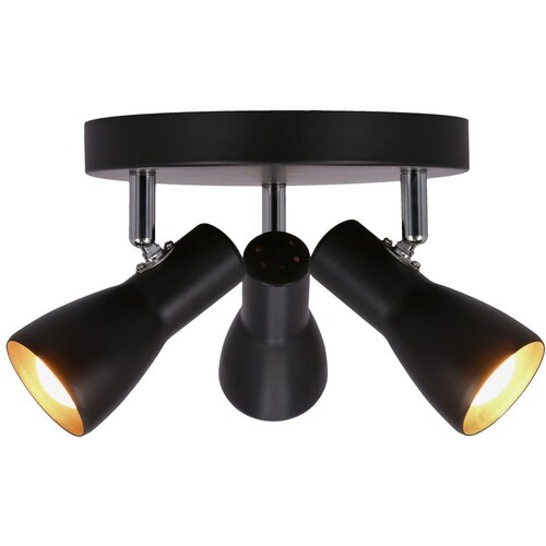 Candellux Lighting mat črna stropna svetilka s kovinskim senčilom 29x29 cm picardo Cene