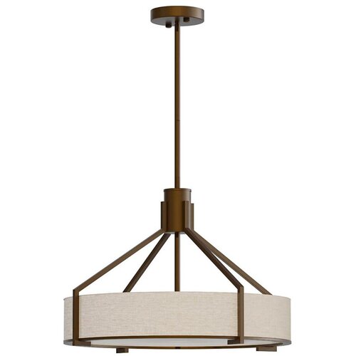 Open Design OR85648 - luster na &scaron;ipci DORETTO, 4xE27/15W/230V, prečnik 50 cm, braon/bež Cene