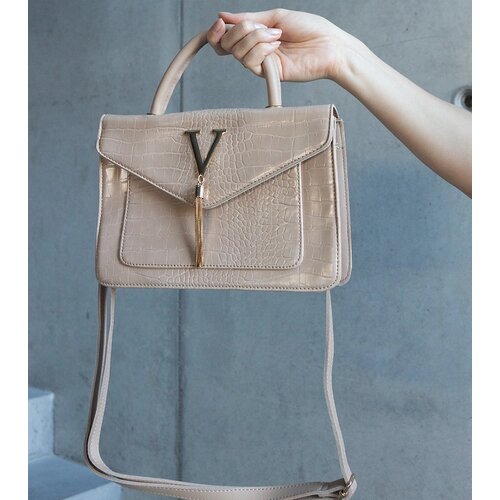 Gemre Shoulder bag with crocodile skin motif Barsa Cene