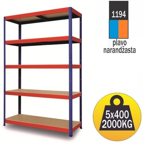 SmartStorage polica metal medijapan 180x100x50cm Slike