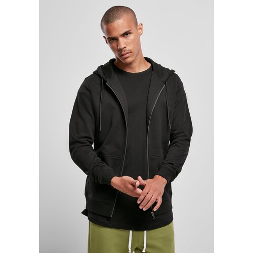 Urban Classics Basic Terry Zip Hoody Black Slike